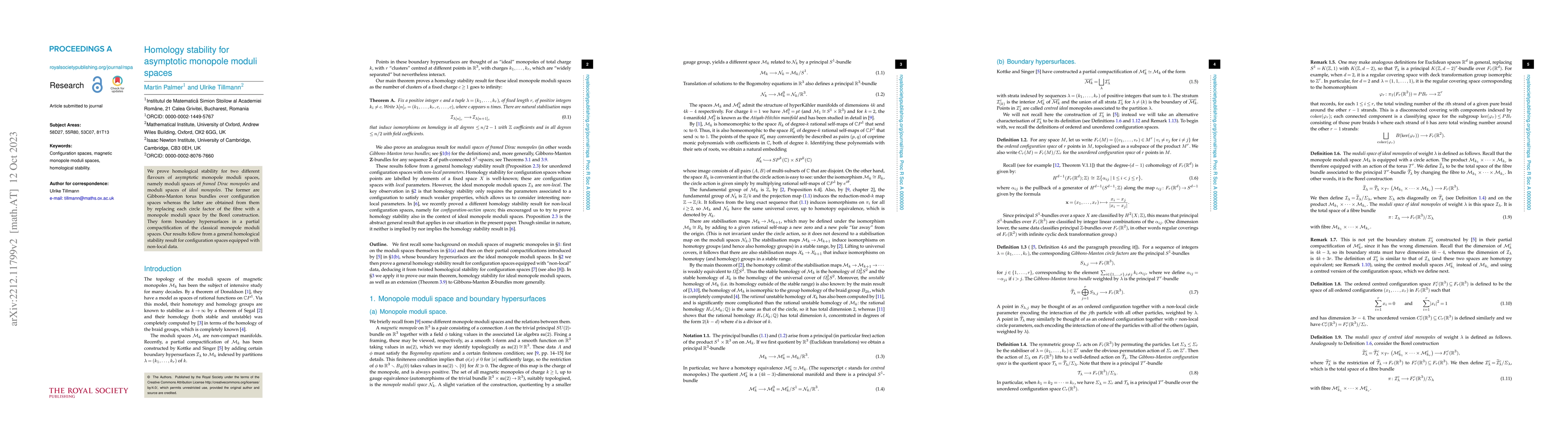 Thumbnail for Homology stability for asymptotic monopole moduli spaces