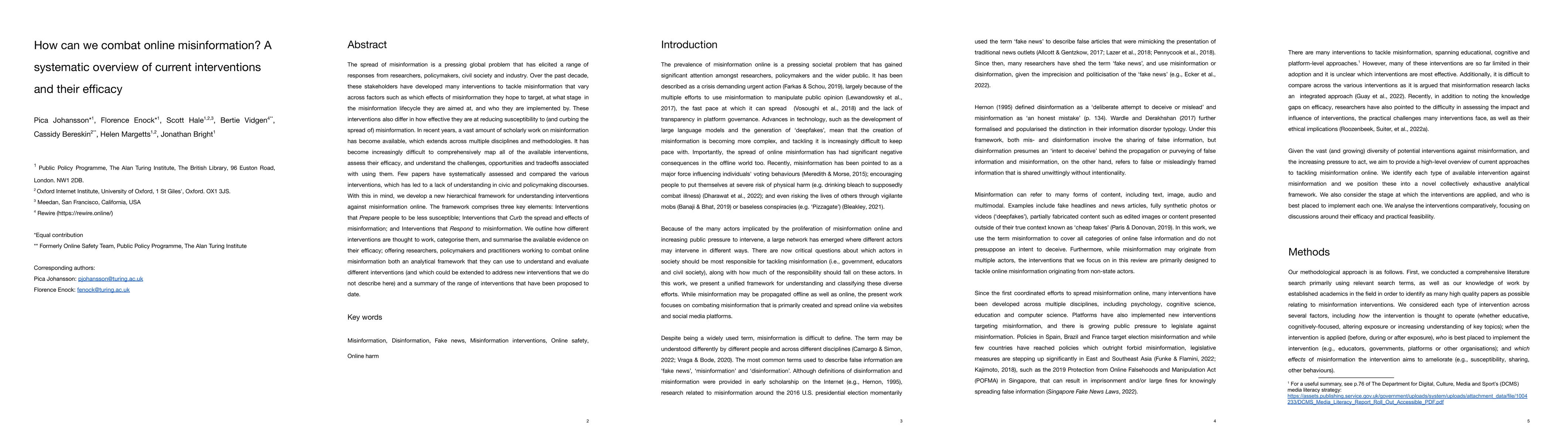 Thumbnail for How can we combat online misinformation? A systematic overview of
  current interventions and their efficacy