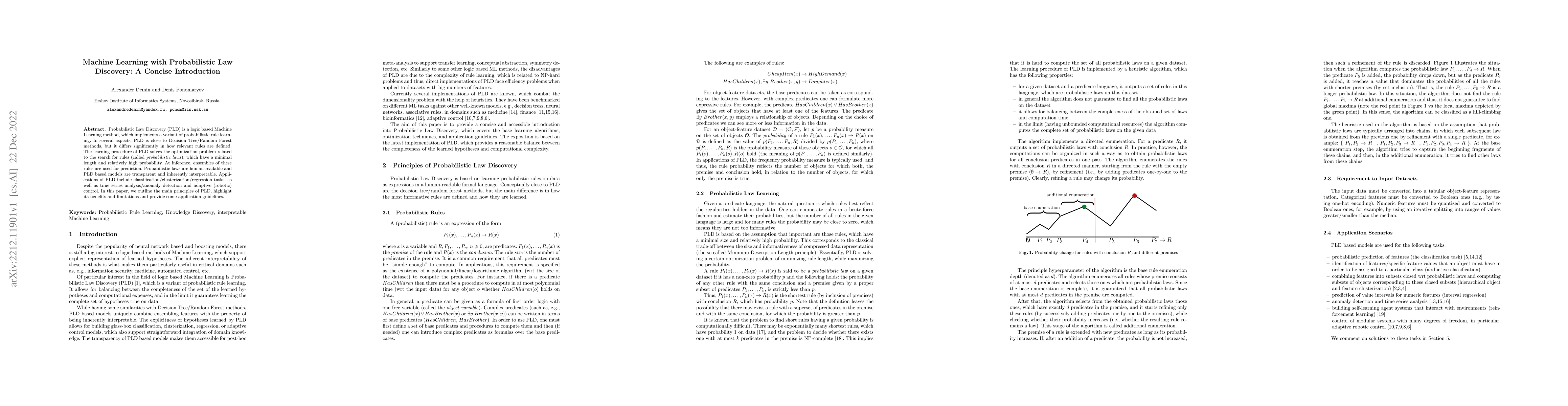 Thumbnail for Machine Learning with Probabilistic Law Discovery: A Concise
  Introduction