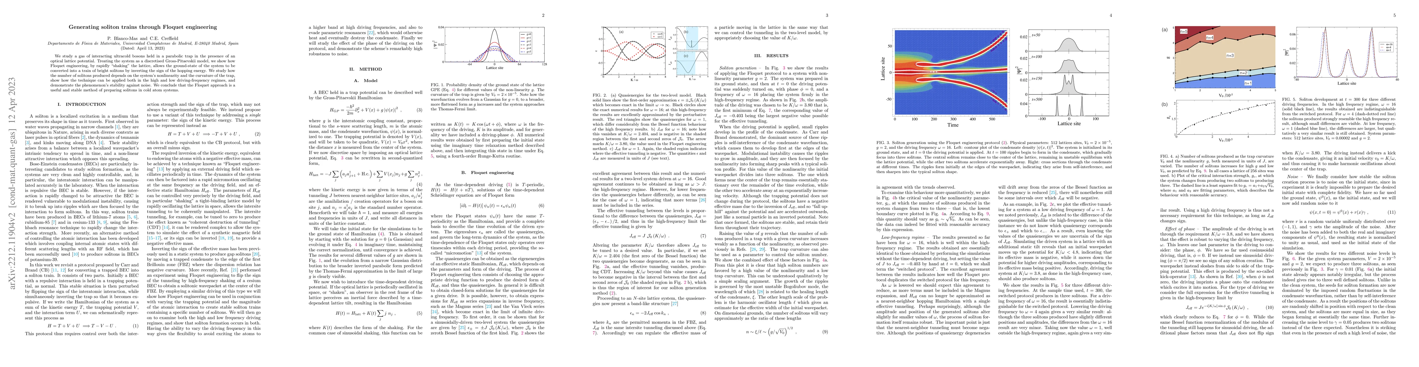 Thumbnail for Generating soliton trains through Floquet engineering