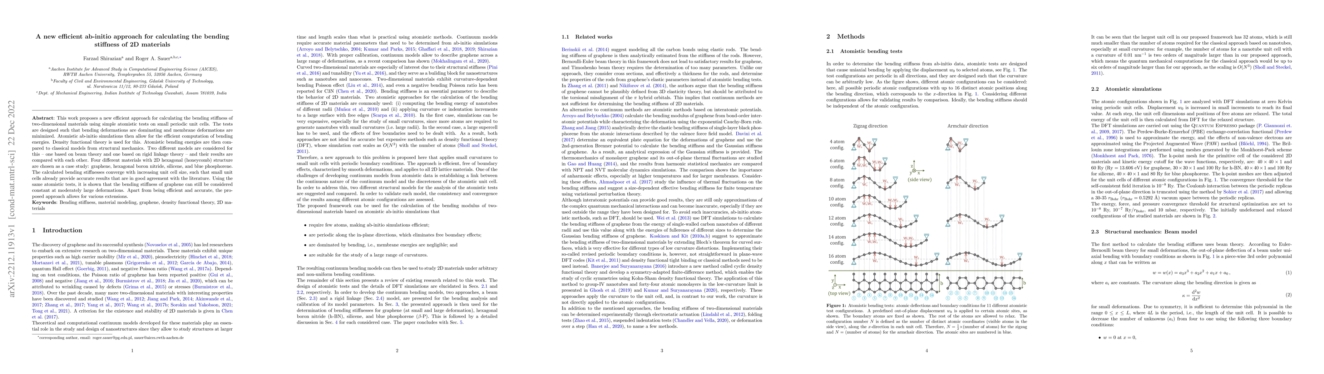 Thumbnail for A new efficient ab-initio approach for calculating the bending stiffness
  of 2D materials