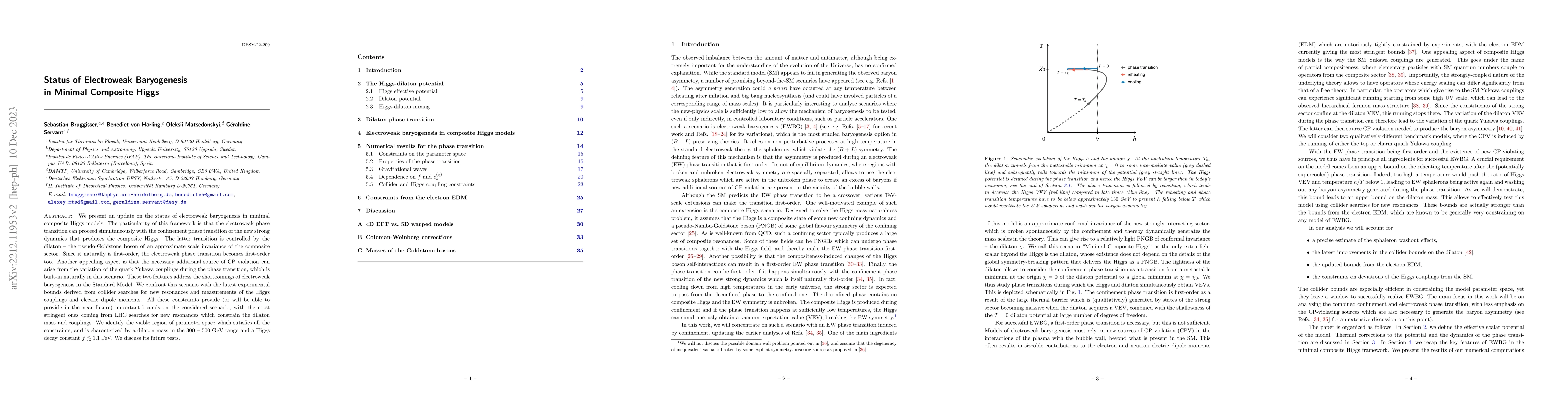 Thumbnail for Status of Electroweak Baryogenesis in Minimal Composite Higgs