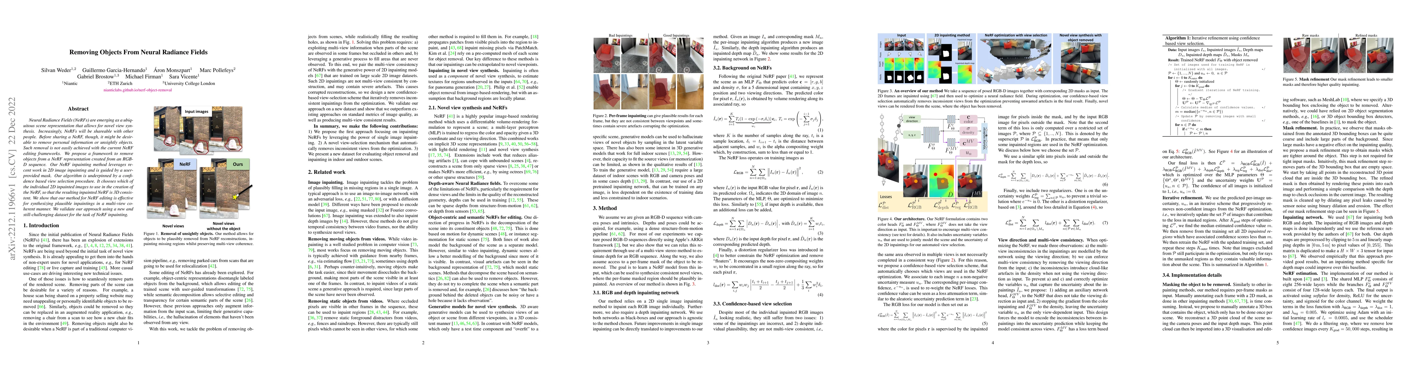 Thumbnail for Removing Objects From Neural Radiance Fields