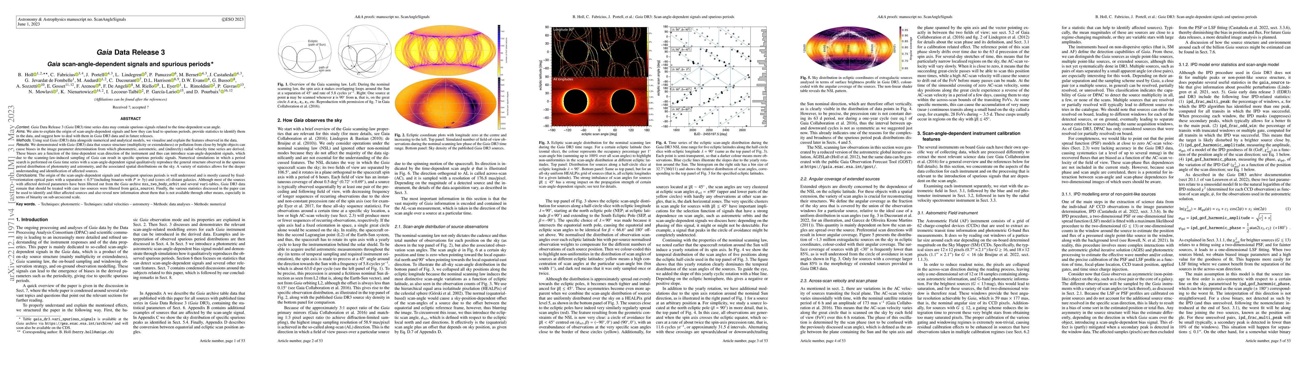 Thumbnail for Gaia Data Release 3: Gaia scan-angle dependent signals and spurious
  periods