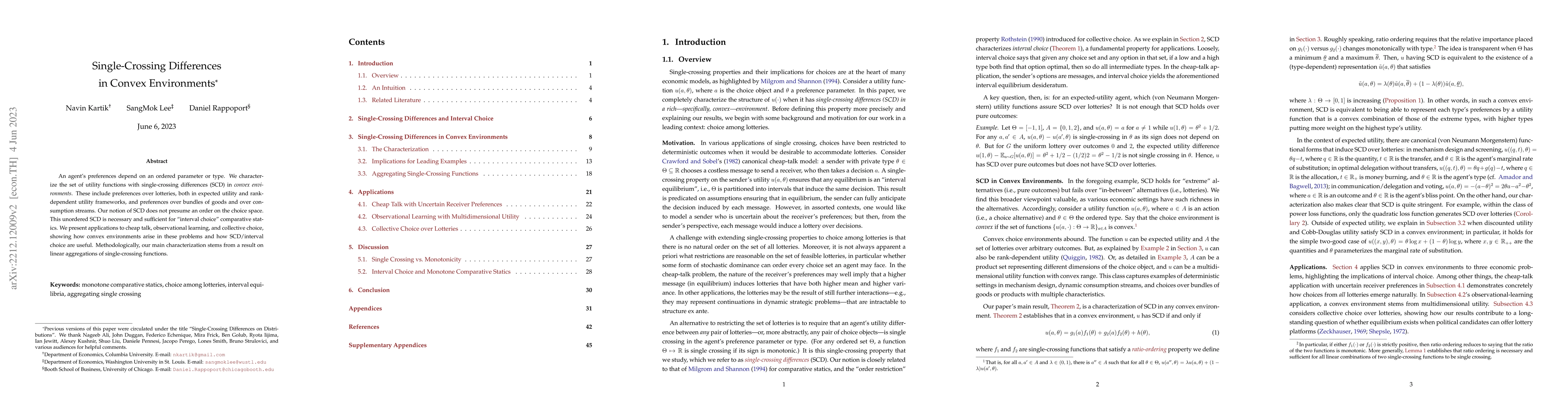 Thumbnail for Single-Crossing Differences in Convex Environments