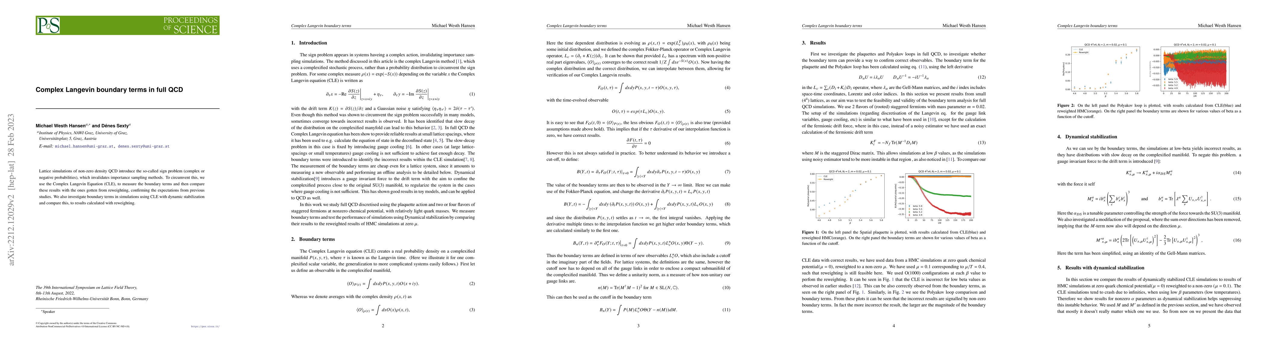 Thumbnail for Complex Langevin boundary terms in full QCD