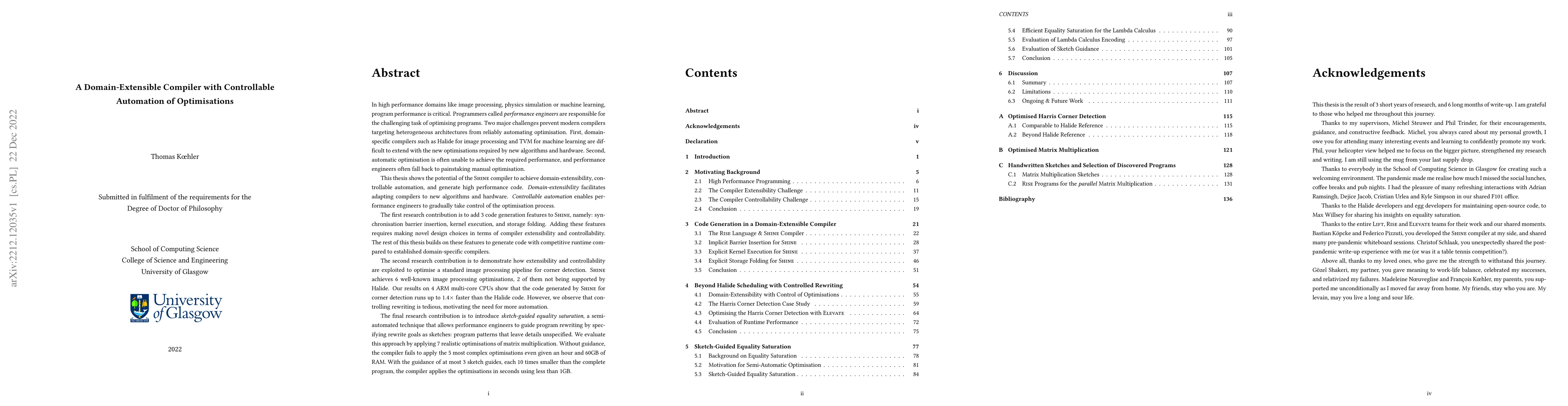 Thumbnail for A Domain-Extensible Compiler with Controllable Automation of
  Optimisations