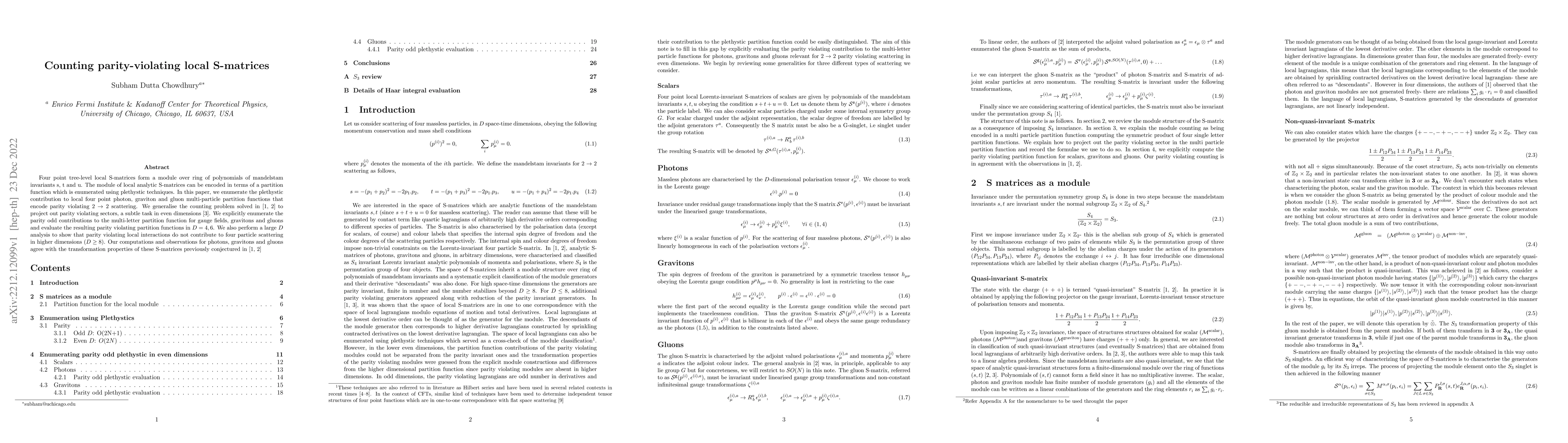 Thumbnail for Counting parity-violating local S-matrices