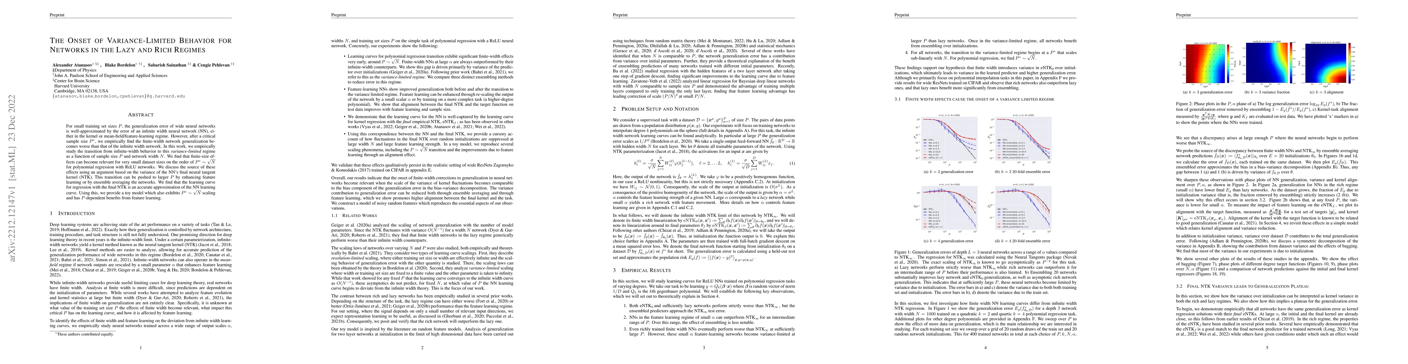 Thumbnail for The Onset of Variance-Limited Behavior for Networks in the Lazy and Rich
  Regimes