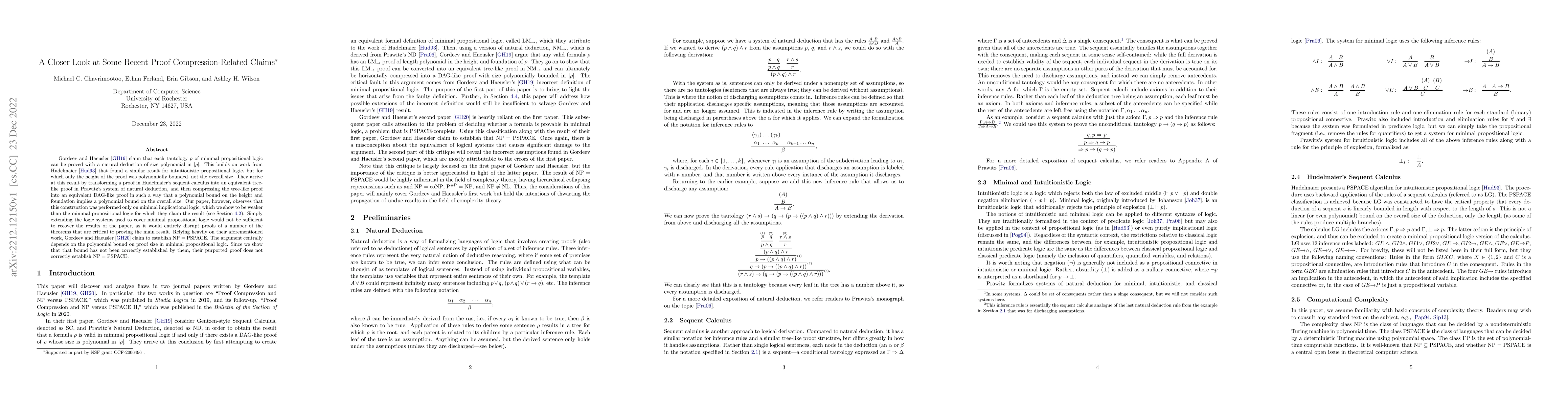Thumbnail for A Closer Look at Some Recent Proof Compression-Related Claims