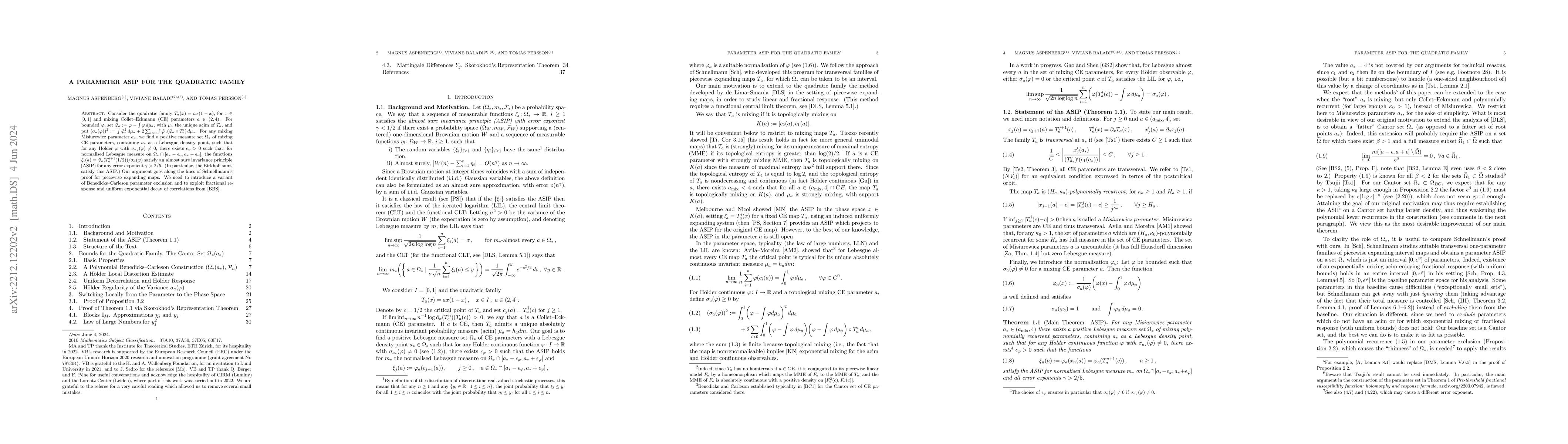 Thumbnail for A parameter ASIP for the quadratic family