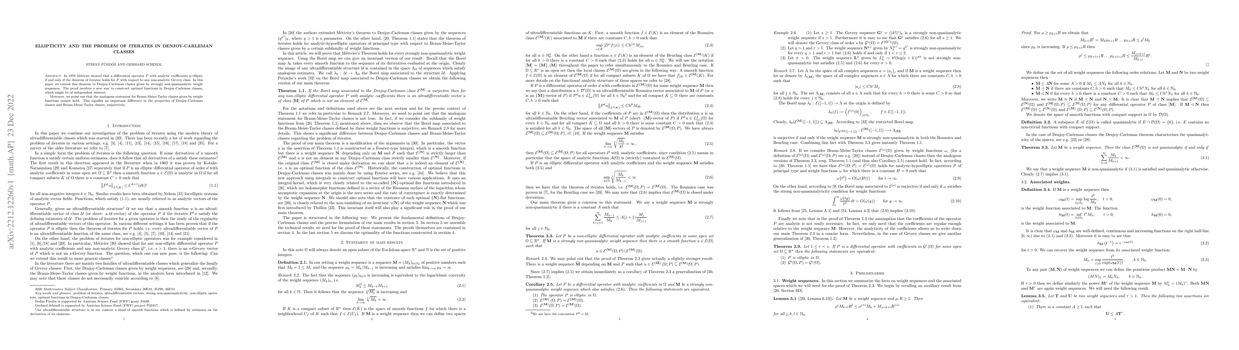 Thumbnail for Ellipticity and the problem of iterates in Denjoy-Carleman classes
