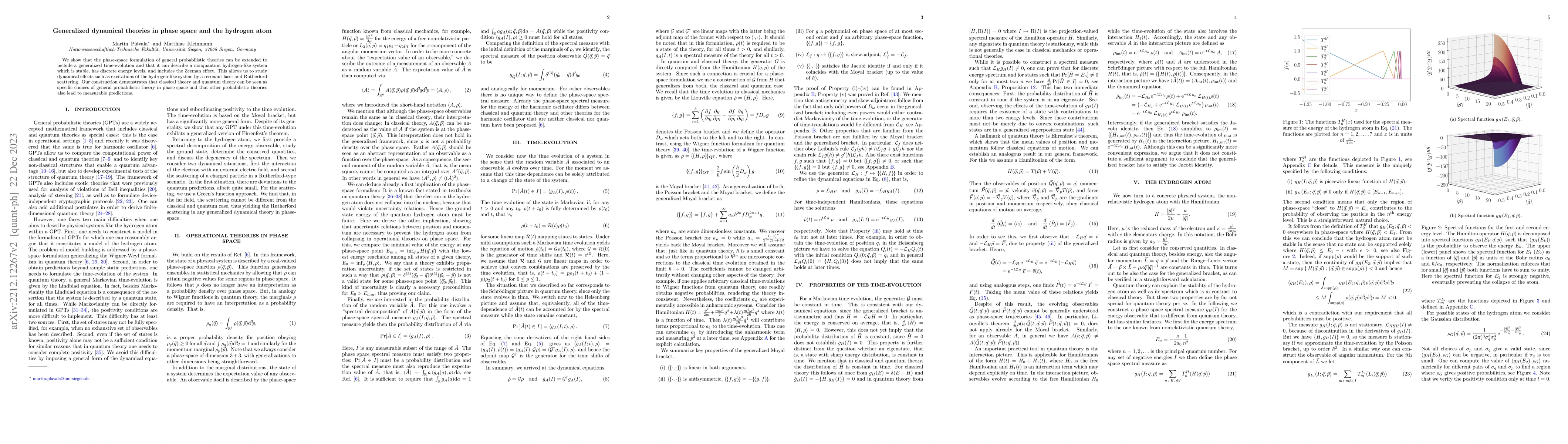 Thumbnail for Generalized dynamical theories in phase space and the hydrogen atom