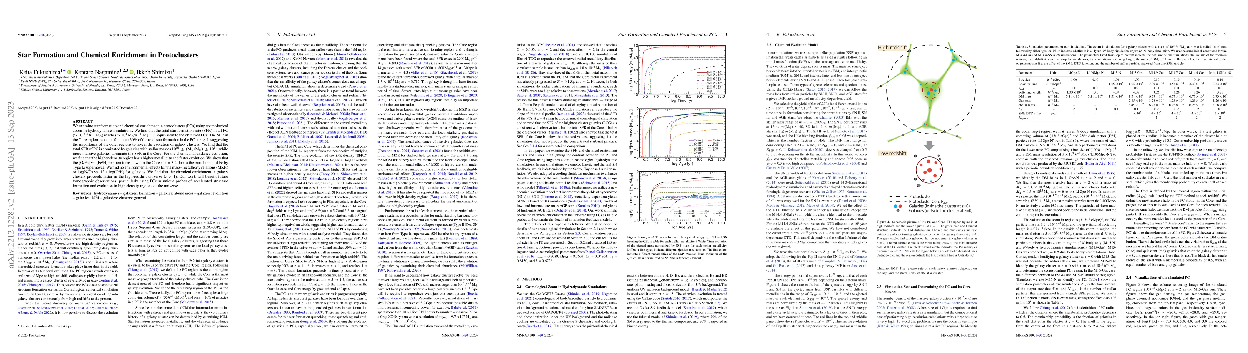 Thumbnail for Star Formation and Chemical Enrichment in Protoclusters