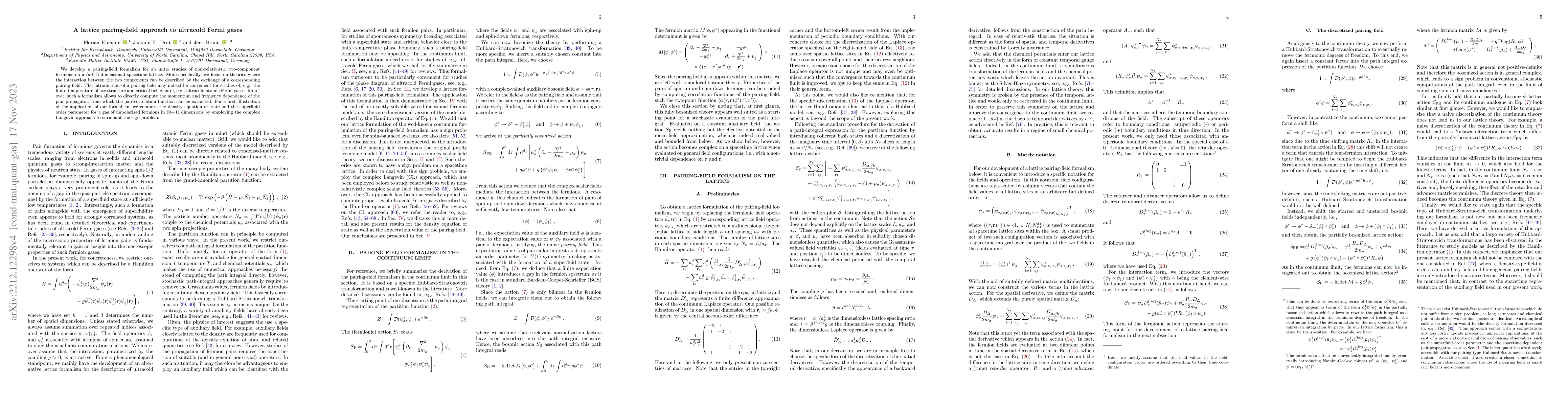 Thumbnail for A lattice pairing-field approach to ultracold Fermi gases