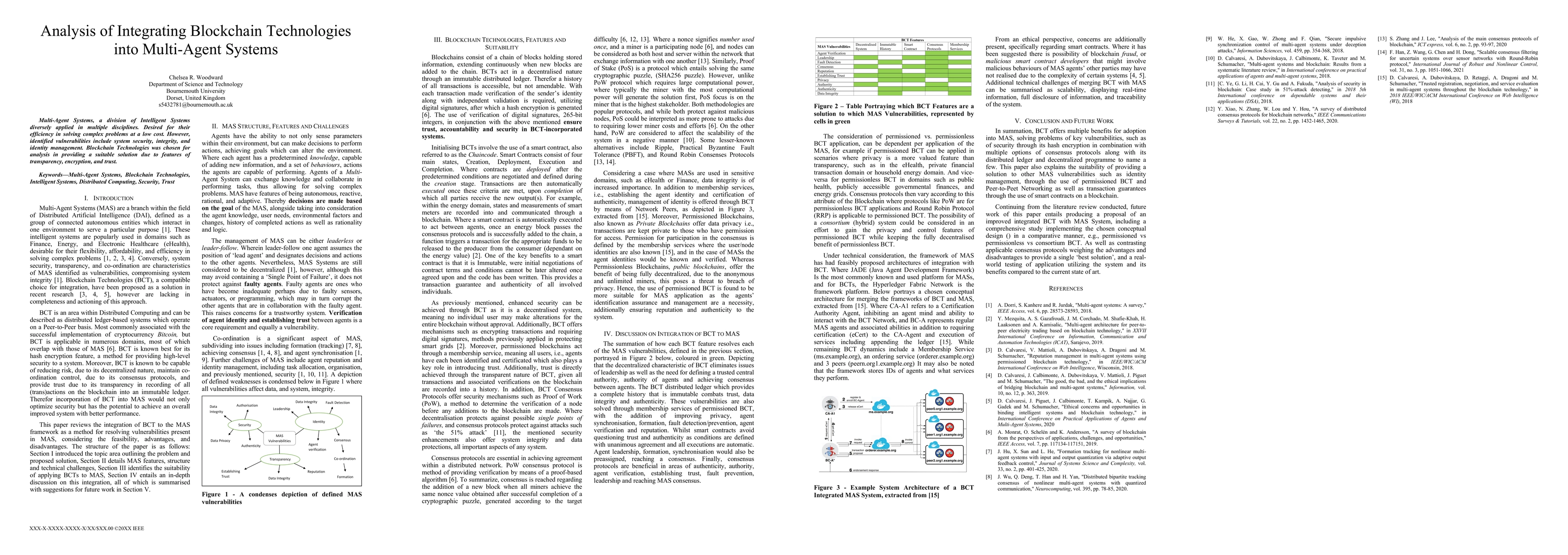 Thumbnail for Analysis of Integrating Blockchain Technologies into Multi-Agent Systems