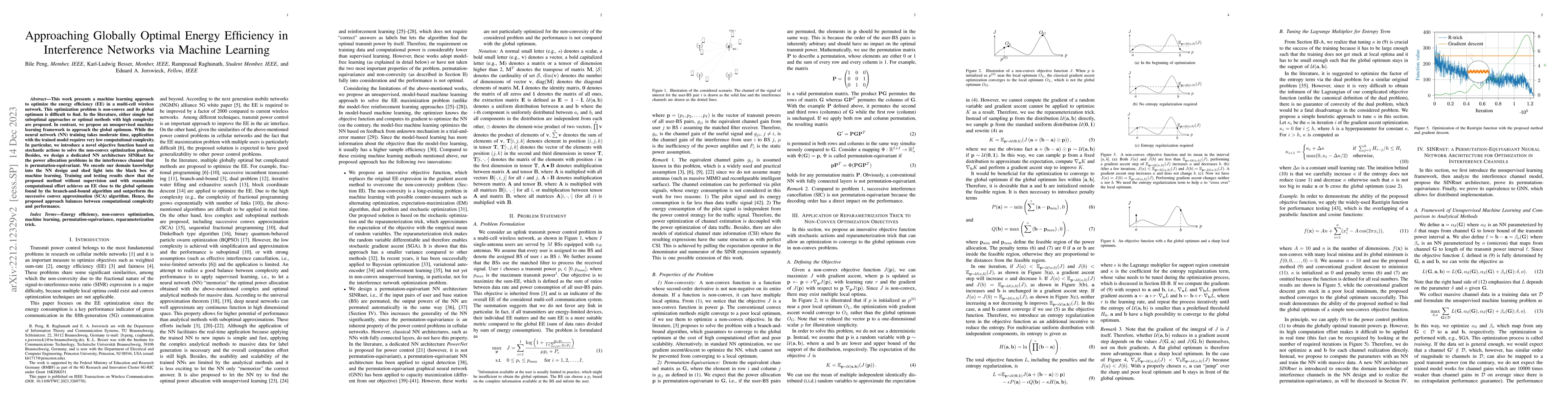 Thumbnail for Approaching Globally Optimal Energy Efficiency in Interference Networks
  via Machine Learning