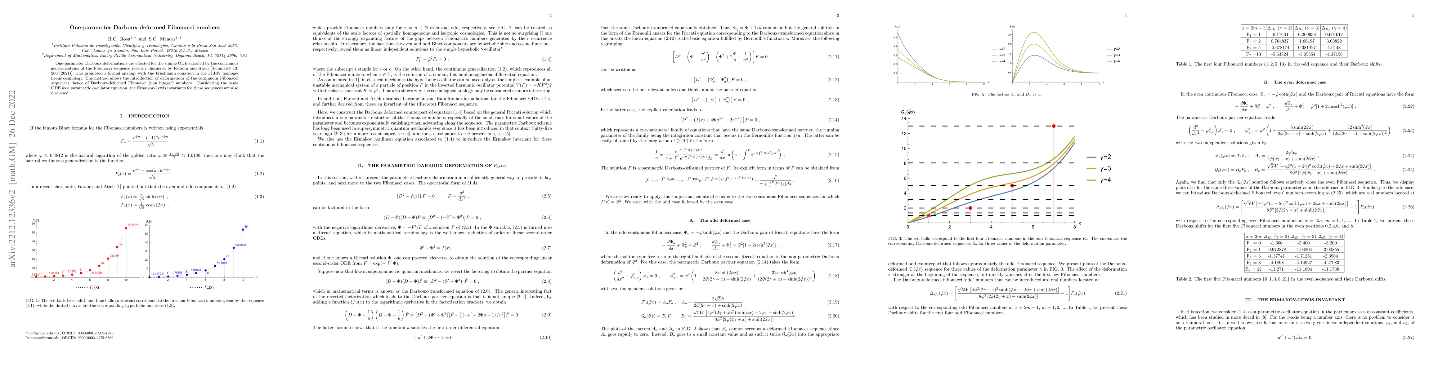Thumbnail for One-parameter Darboux-deformed Fibonacci numbers