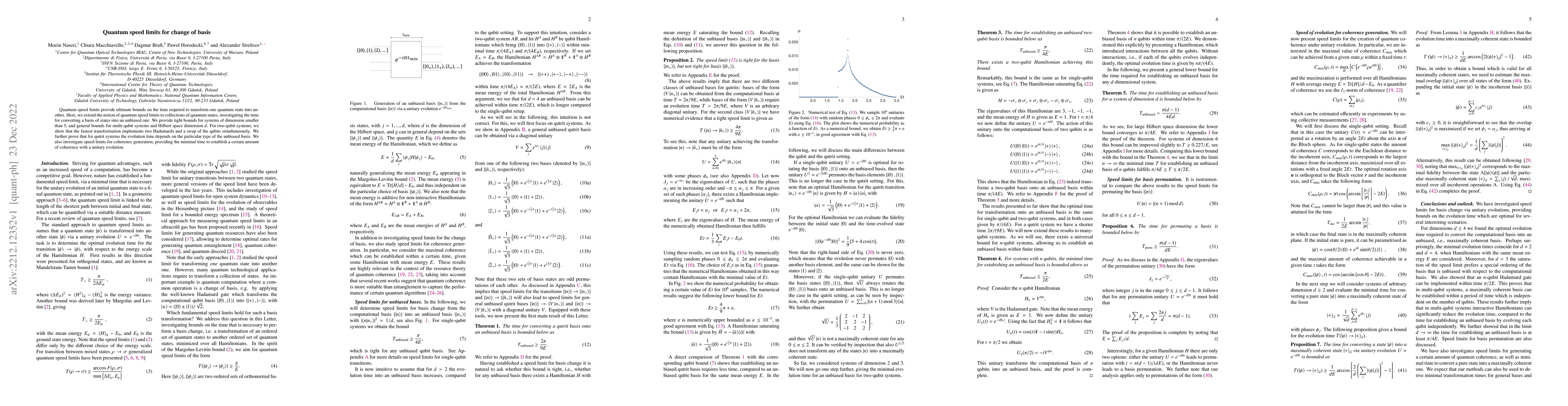 Thumbnail for Quantum Speed Limit for Change of Basis