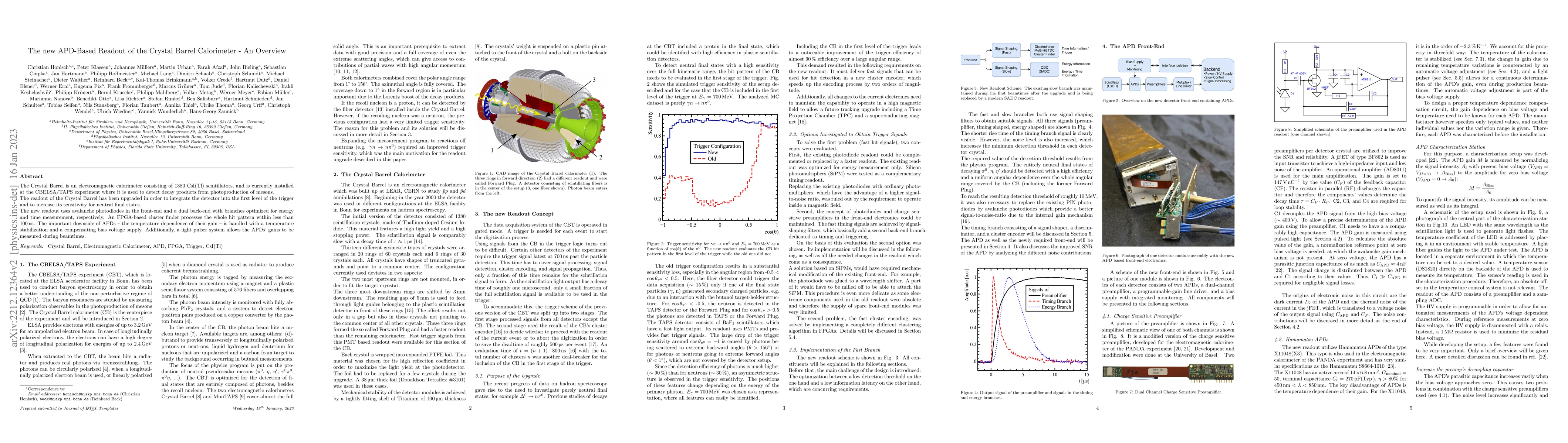 Thumbnail for The new APD-Based Readout of the Crystal Barrel Calorimeter -- An
  Overview