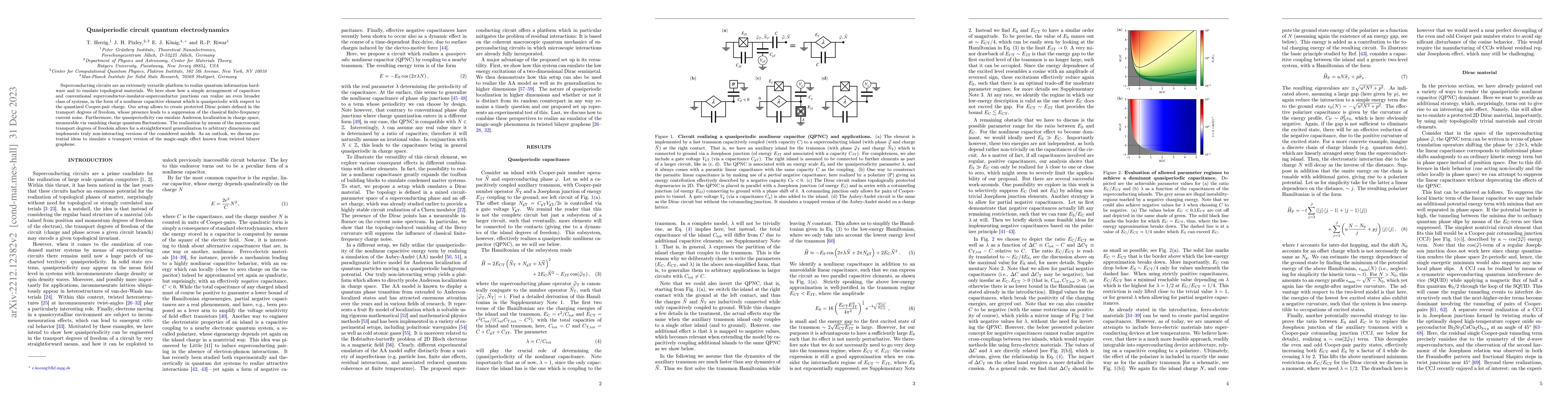 Thumbnail for Quasiperiodic circuit quantum electrodynamics
