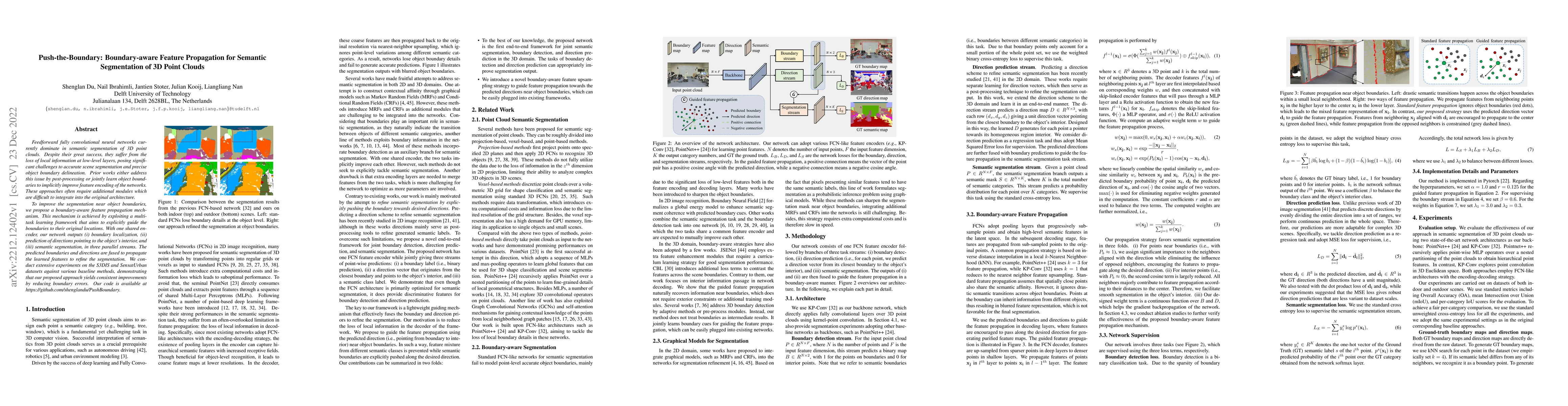 Thumbnail for Push-the-Boundary: Boundary-aware Feature Propagation for Semantic
  Segmentation of 3D Point Clouds