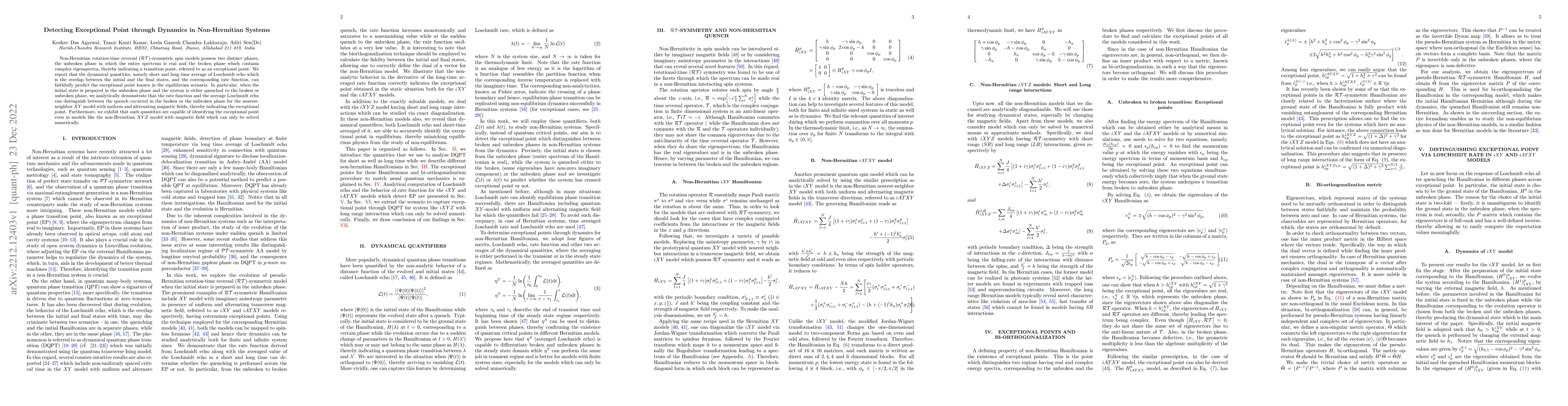 Thumbnail for Detecting Exceptional Point through Dynamics in Non-Hermitian Systems
