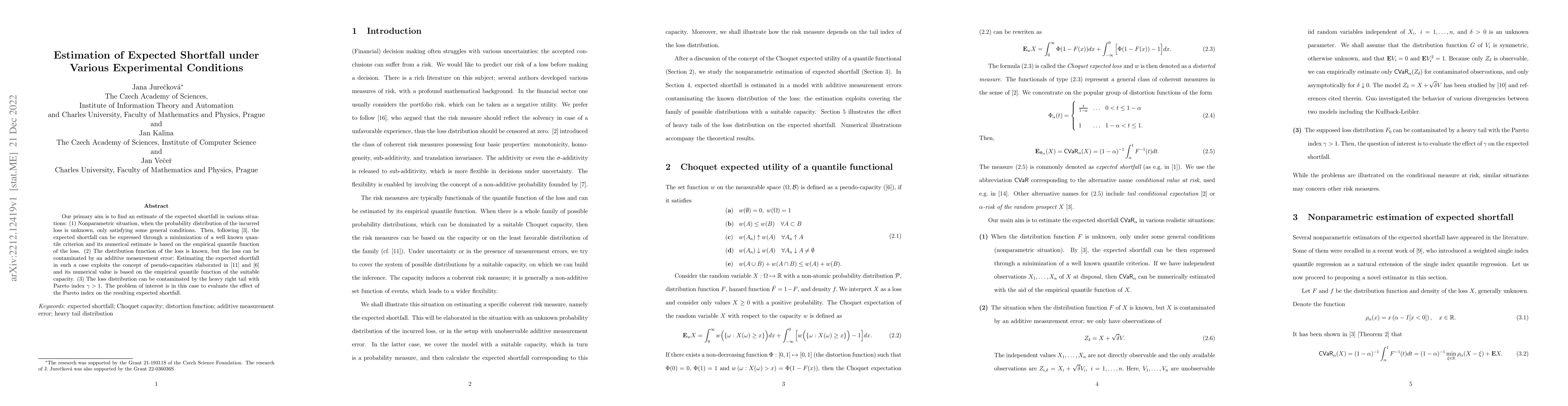 Thumbnail for Estimation of Expected Shortfall under Various Experimental Conditions