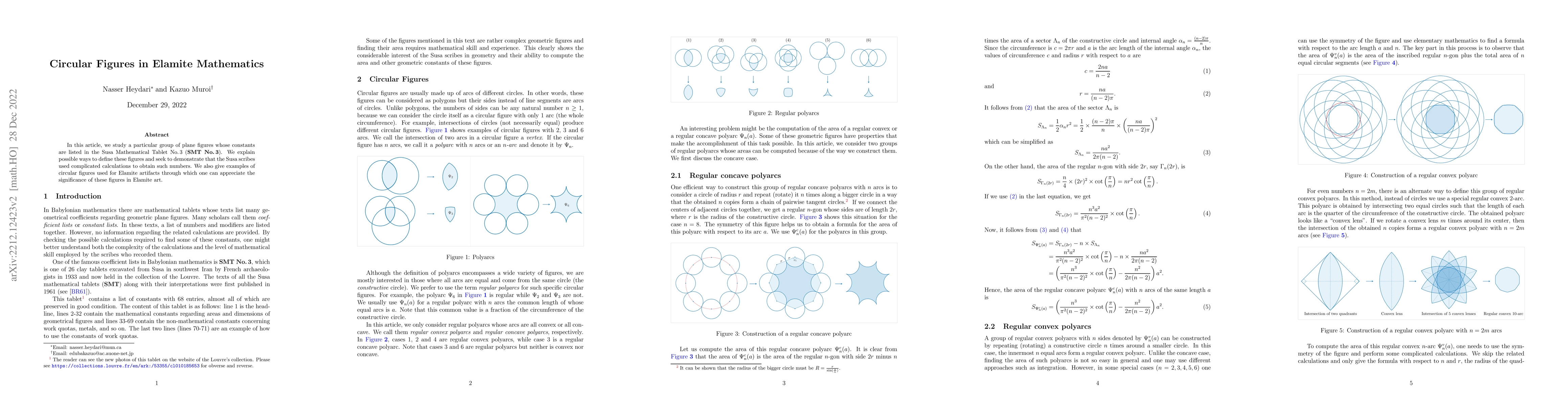 Thumbnail for Circular Figures in Elamite Mathematics