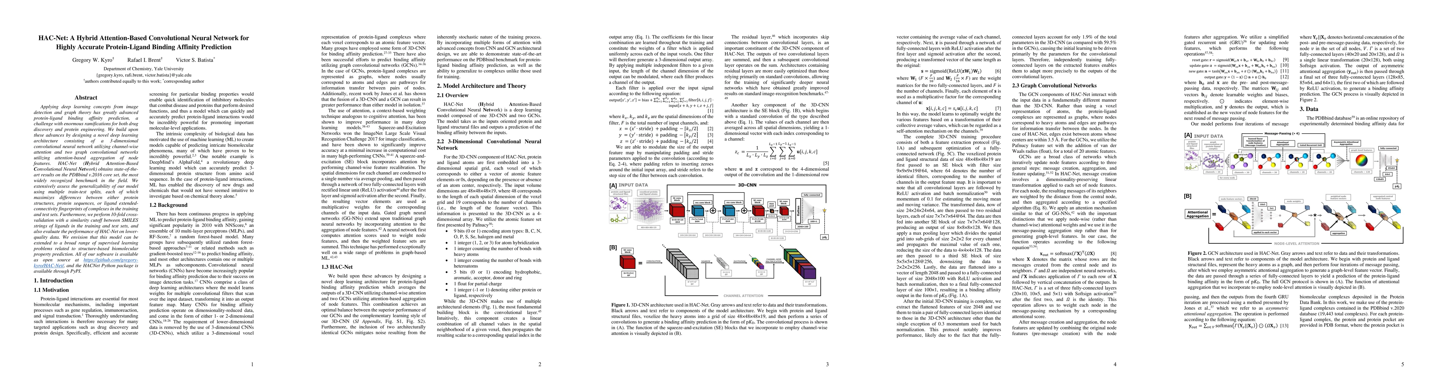 Thumbnail for HAC-Net: A Hybrid Attention-Based Convolutional Neural Network for
  Highly Accurate Protein-Ligand Binding Affinity Prediction