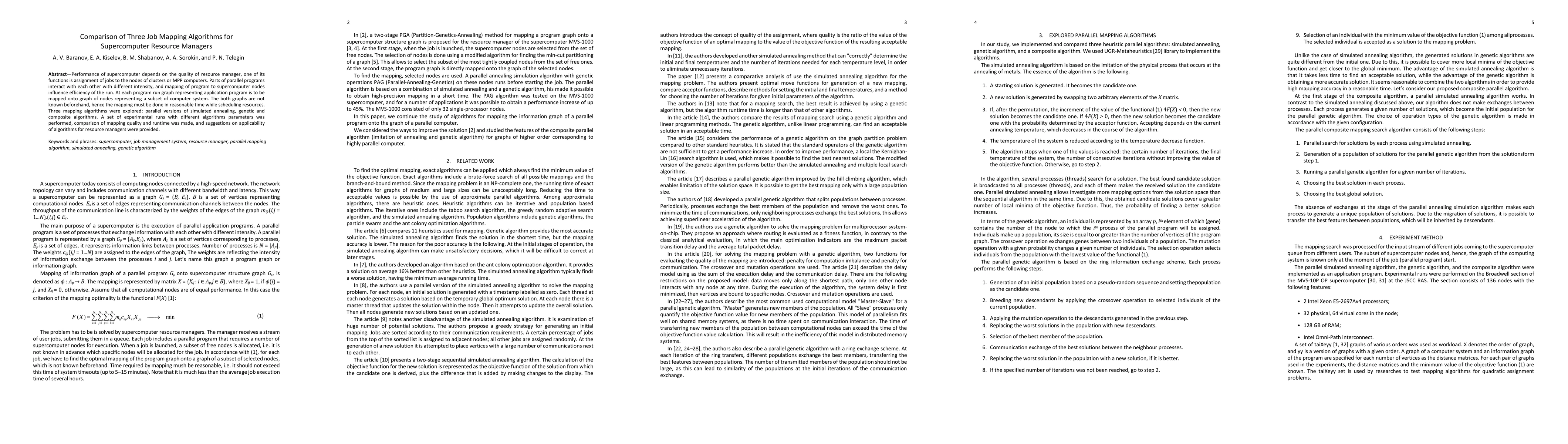 Thumbnail for Comparison of Three Job Mapping Algorithms for Supercomputer Resource
  Managers