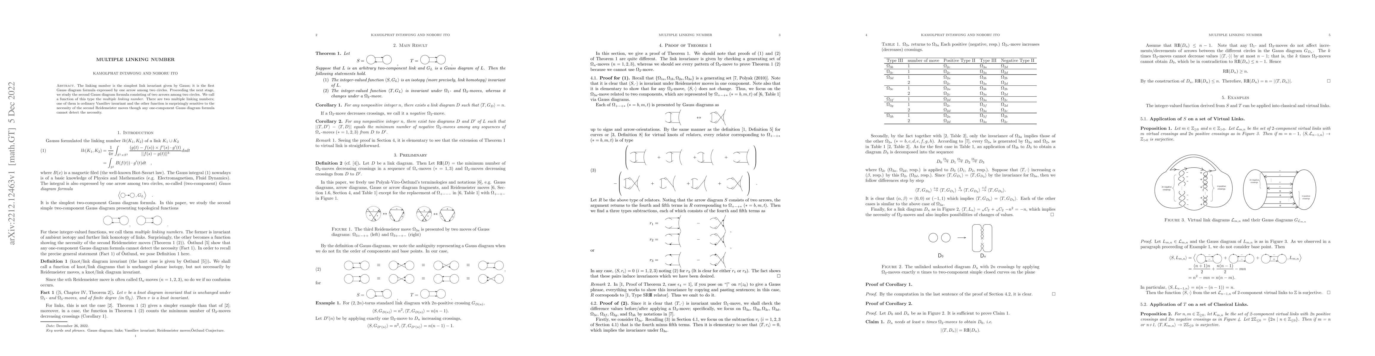 Thumbnail for Multiple Linking Number