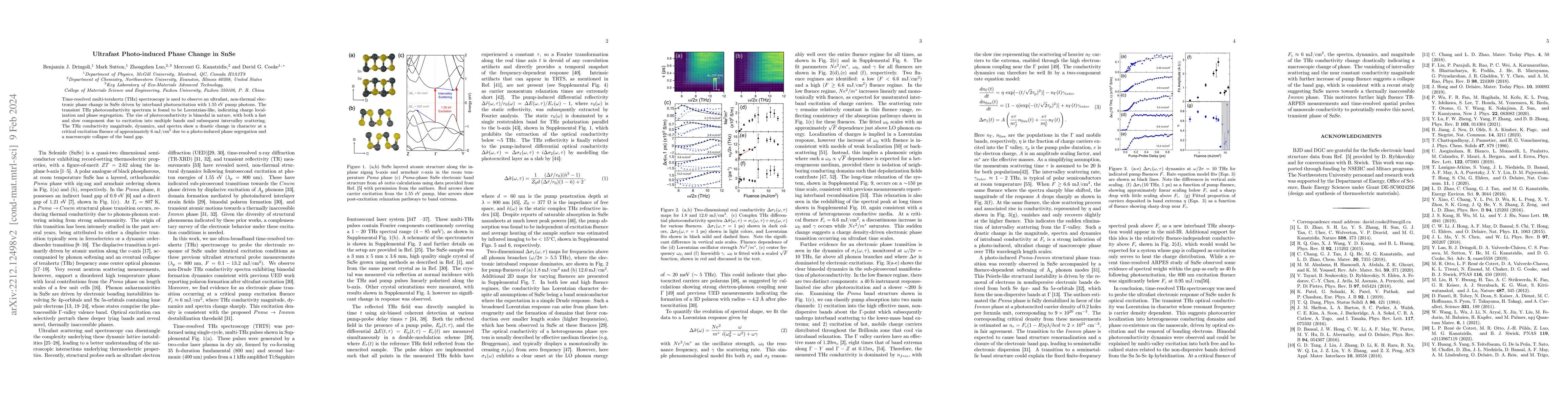 Thumbnail for Ultrafast Photo-induced Phase Change in SnSe
