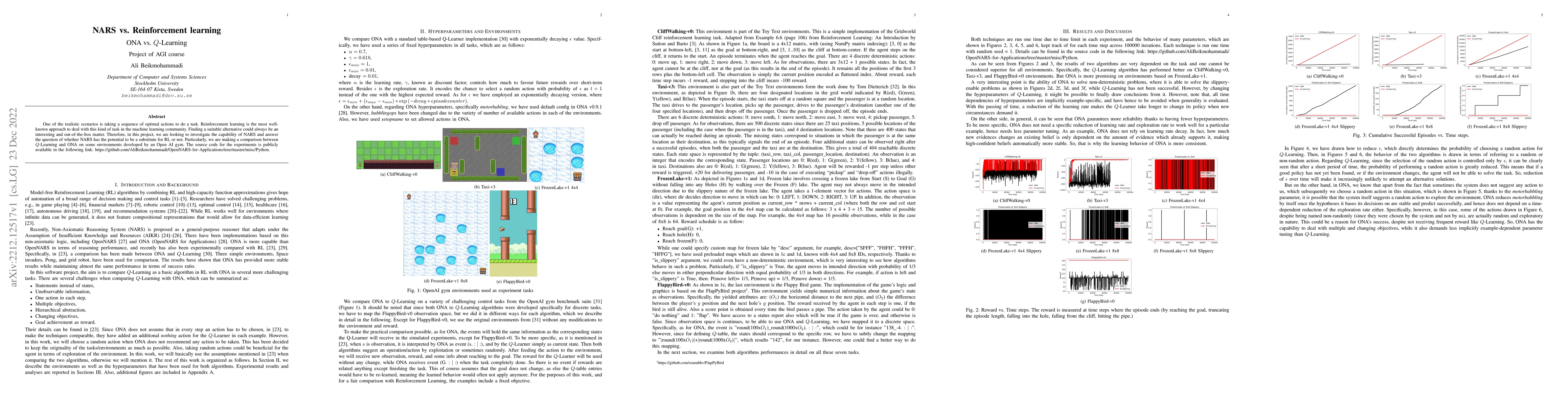 Thumbnail for NARS vs. Reinforcement learning: ONA vs. Q-Learning