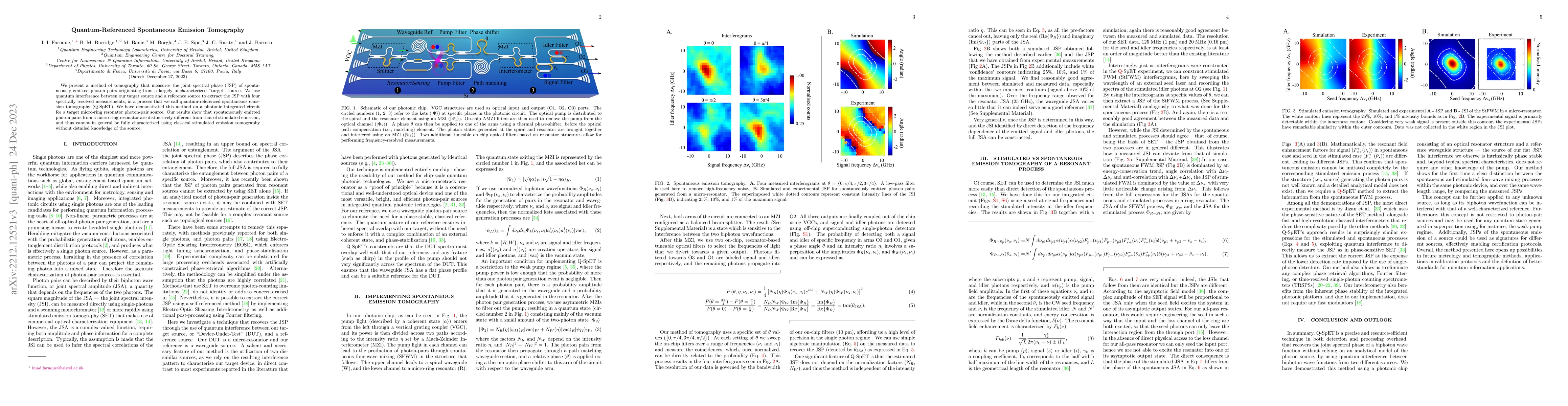 Thumbnail for Quantum-Referenced Spontaneous Emission Tomography
