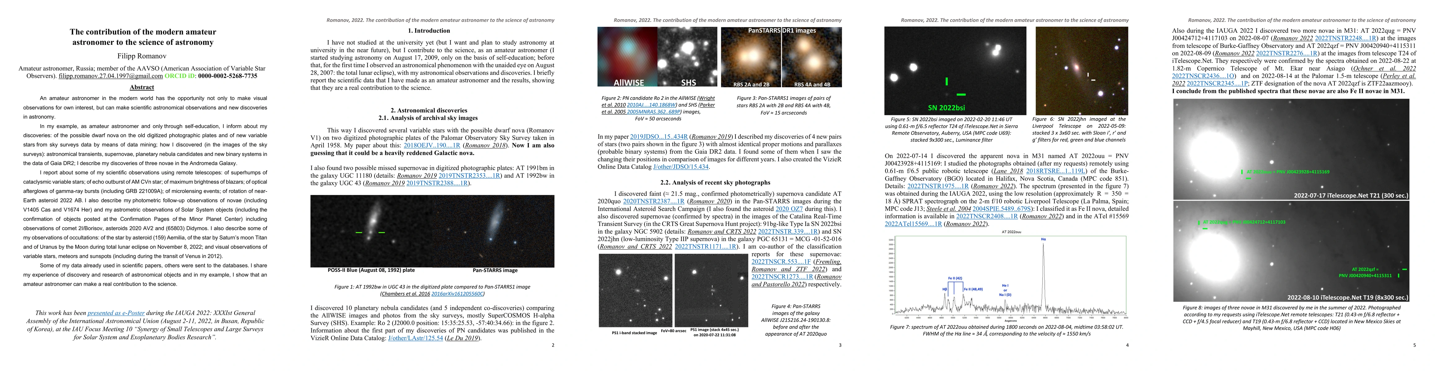Thumbnail for The contribution of the modern amateur astronomer to the science of
  astronomy