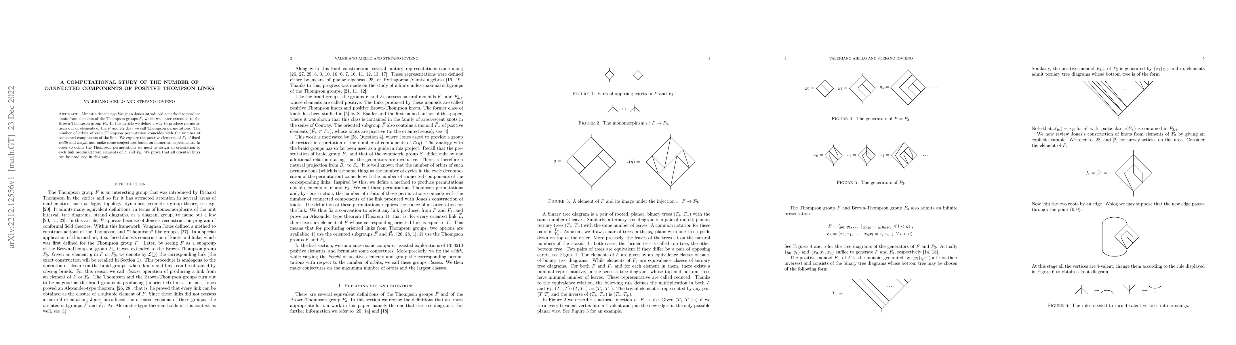 Thumbnail for A computational study of the number of connected components of positive
  Thompson links