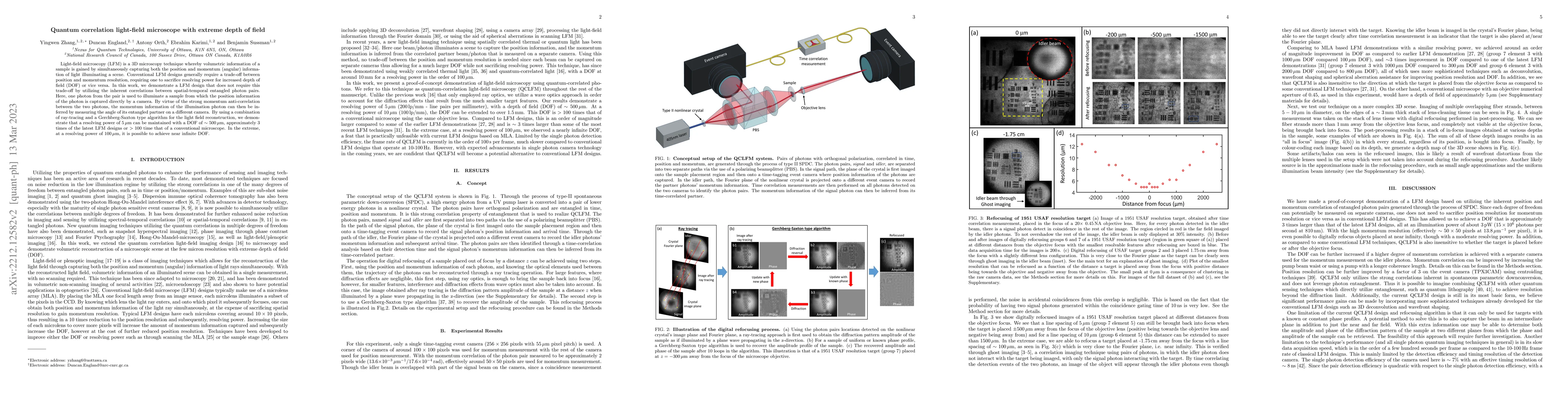 Thumbnail for Quantum correlation light-field microscope with extreme depth of field