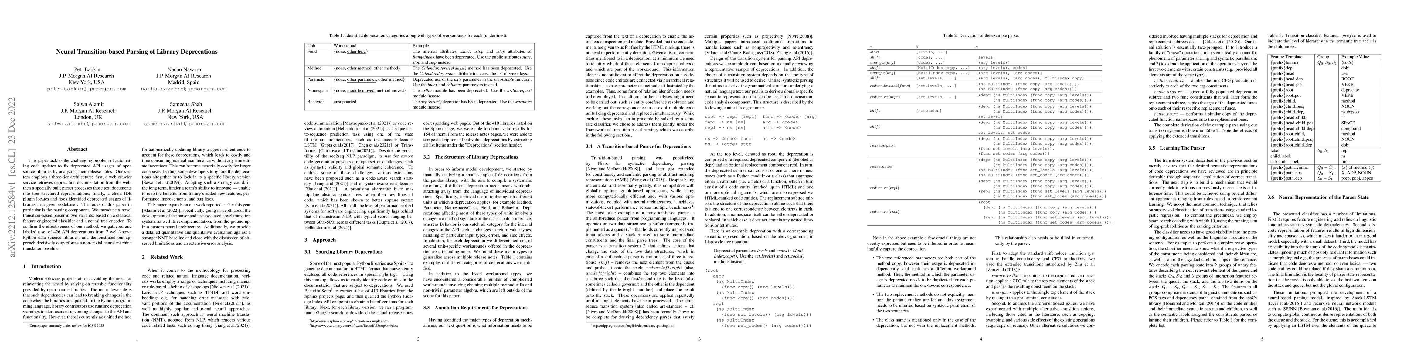 Thumbnail for Neural Transition-based Parsing of Library Deprecations