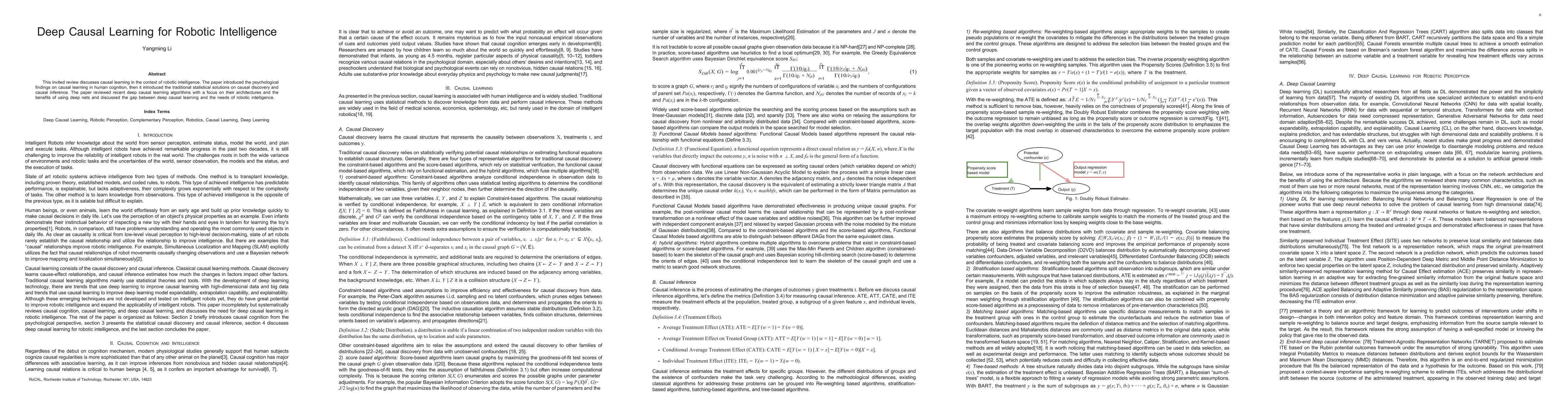 Thumbnail for Deep Causal Learning for Robotic Intelligence