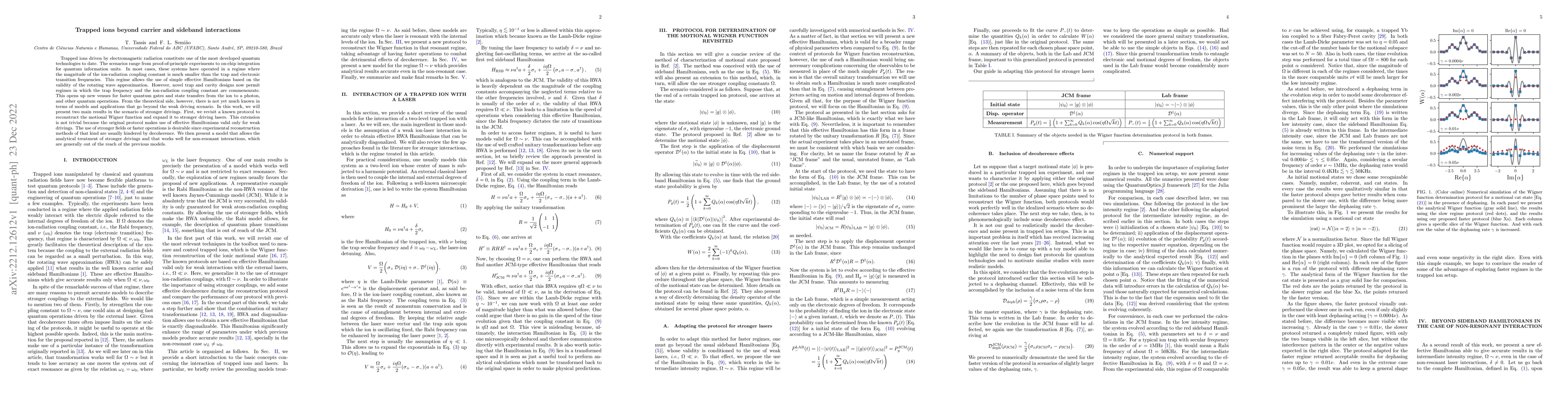 Thumbnail for Trapped ions beyond carrier and sideband interactions