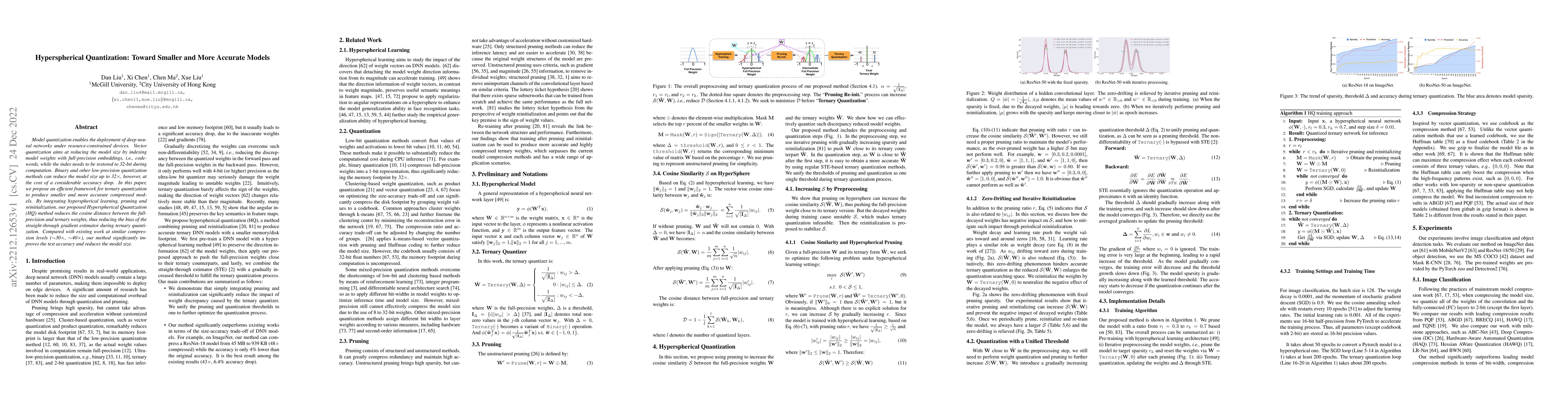 Thumbnail for Hyperspherical Quantization: Toward Smaller and More Accurate Models