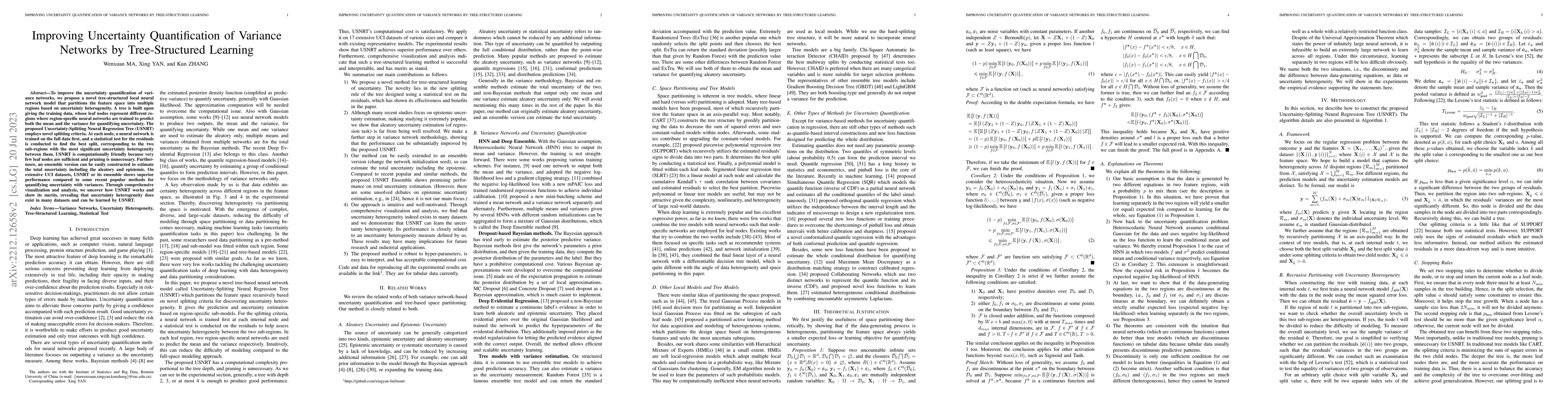 Thumbnail for Improving Uncertainty Quantification of Variance Networks by
  Tree-Structured Learning