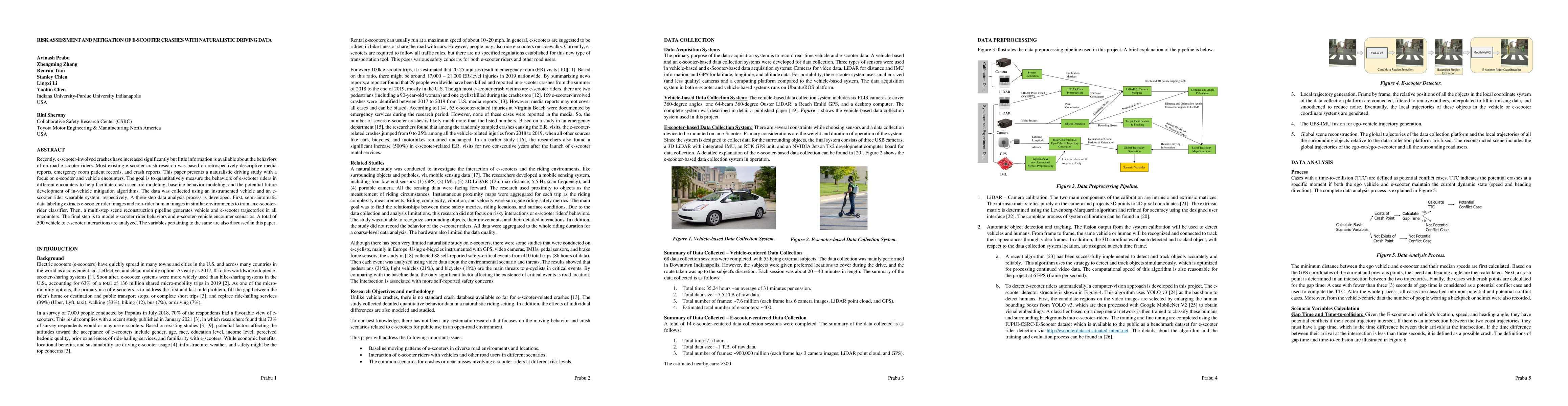 Thumbnail for Risk assessment and mitigation of e-scooter crashes with naturalistic
  driving data