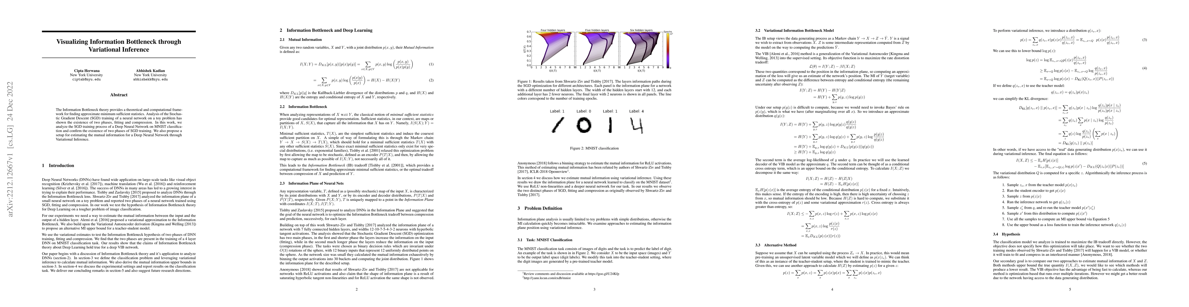 Thumbnail for Visualizing Information Bottleneck through Variational Inference