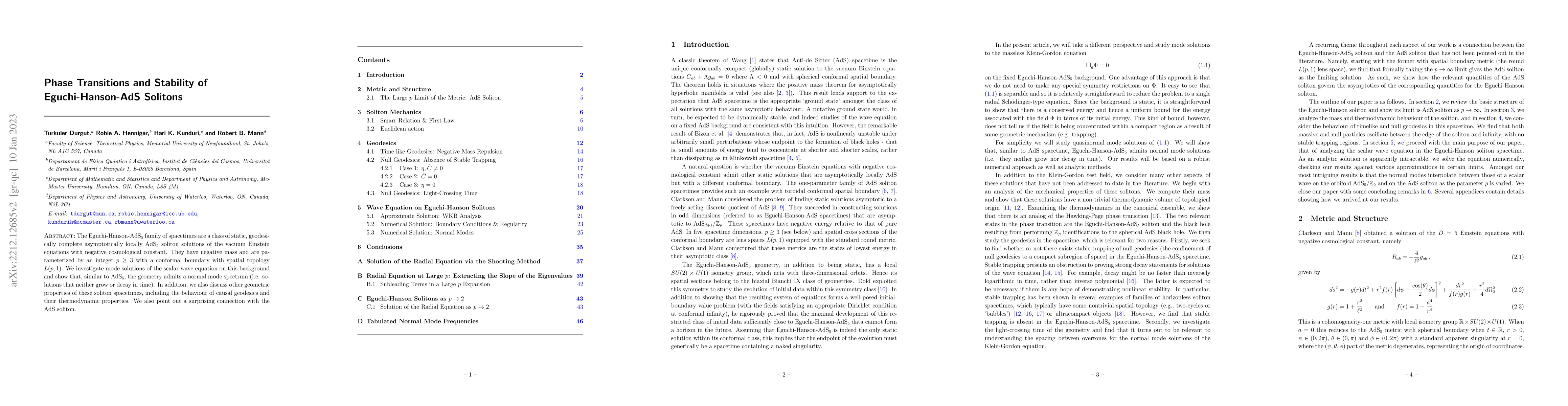 Thumbnail for Phase Transitions and Stability of Eguchi-Hanson-AdS Solitons