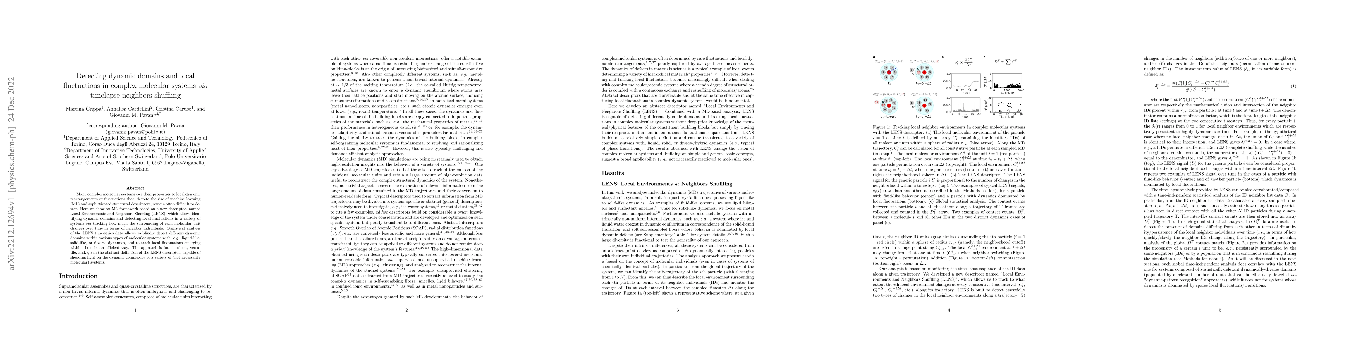 Thumbnail for Detecting dynamic domains and local fluctuations in complex molecular
  systems via timelapse neighbors shuffling