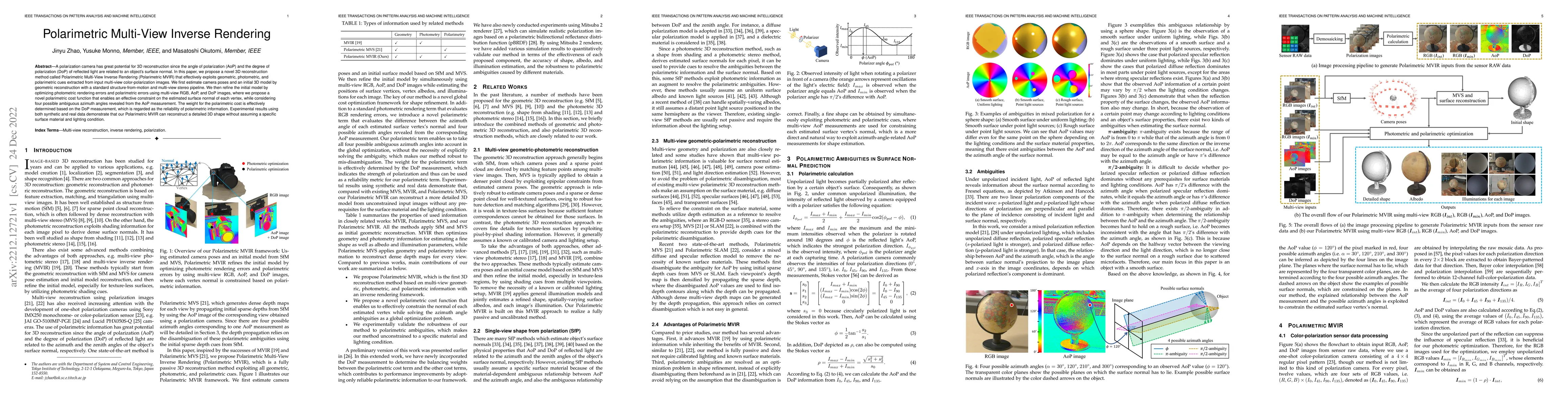 Thumbnail for Polarimetric Multi-View Inverse Rendering