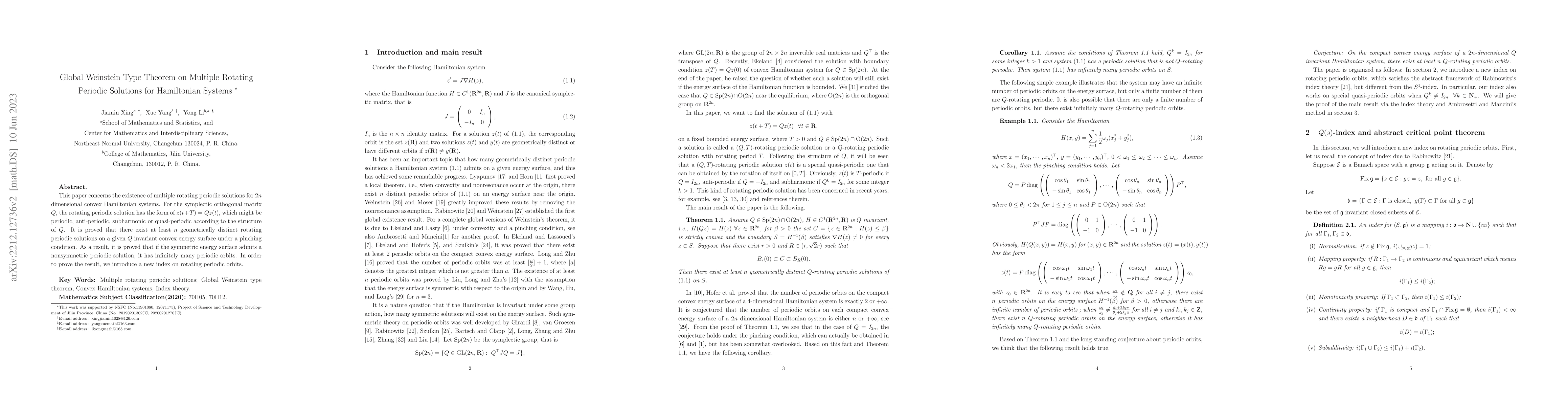 Thumbnail for Global Weinstein Type Theorem on Multiple Rotating Periodic Solutions
  for Hamiltonian Systems