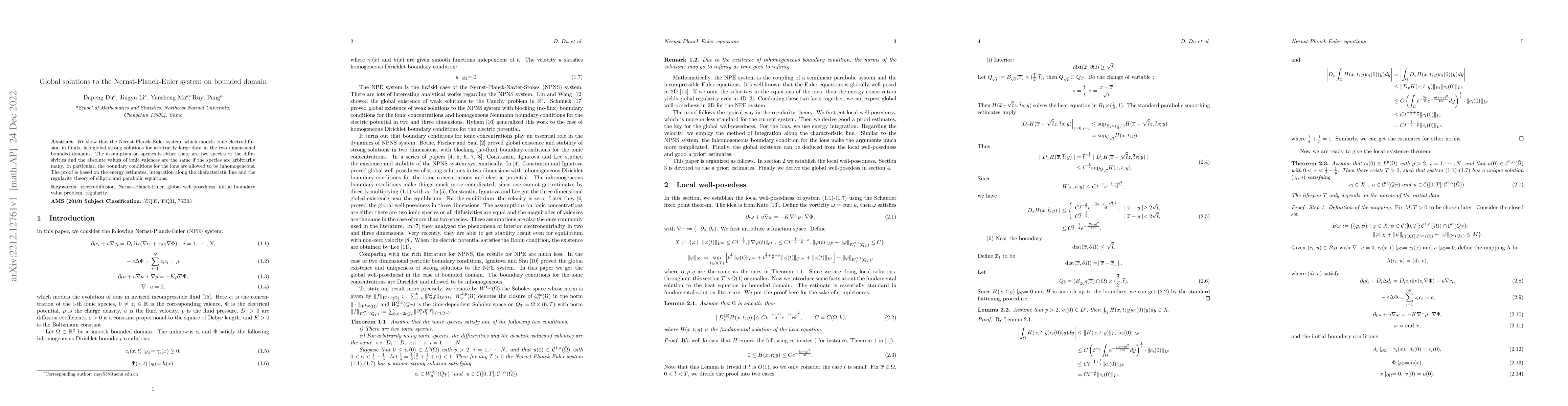 Thumbnail for Global solutions to the Nernst-Planck-Euler system on bounded domain